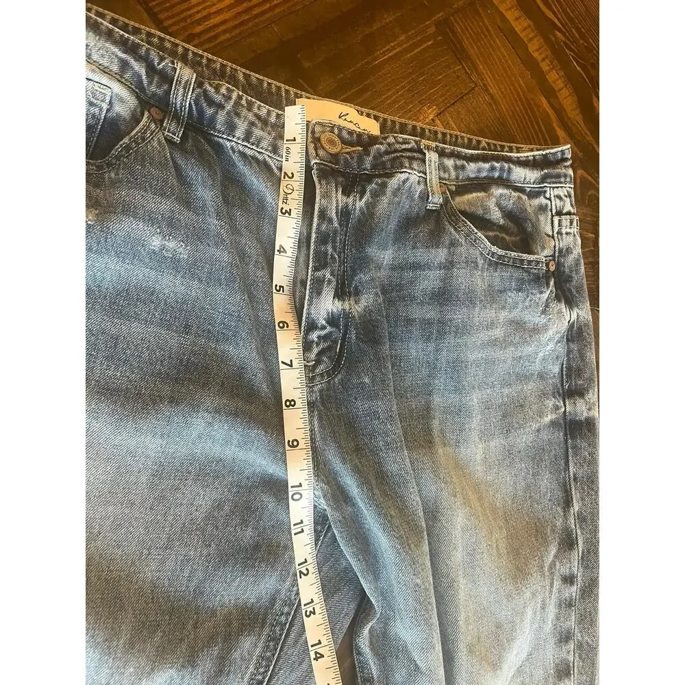 KanCan Boyfriend Skinny Jeans Women 15/31 Distressed Casual Streetwear Fringe